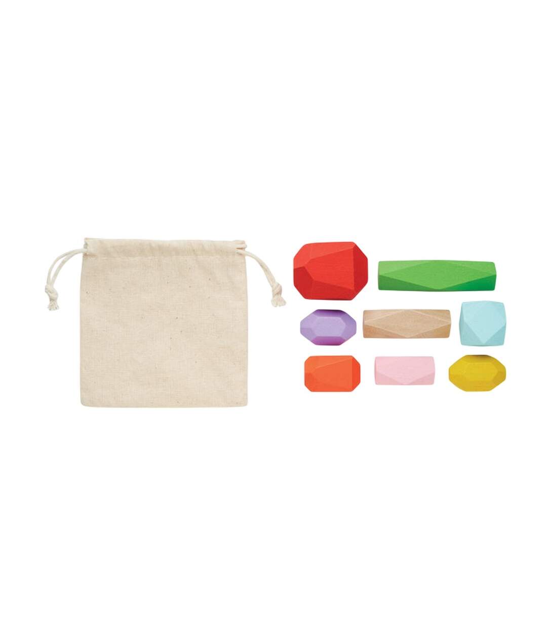 Pack of 8  Dolmen wood stacking rocks  one size multicoloured MidOcean-4