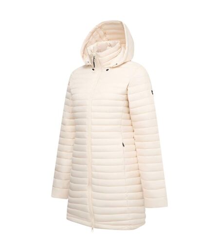 Womens/ladies Selenar Quilted Long Jacket Light Vanilla Regatta