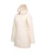 Womens/ladies Selenar Quilted Long Jacket Light Vanilla Regatta-3