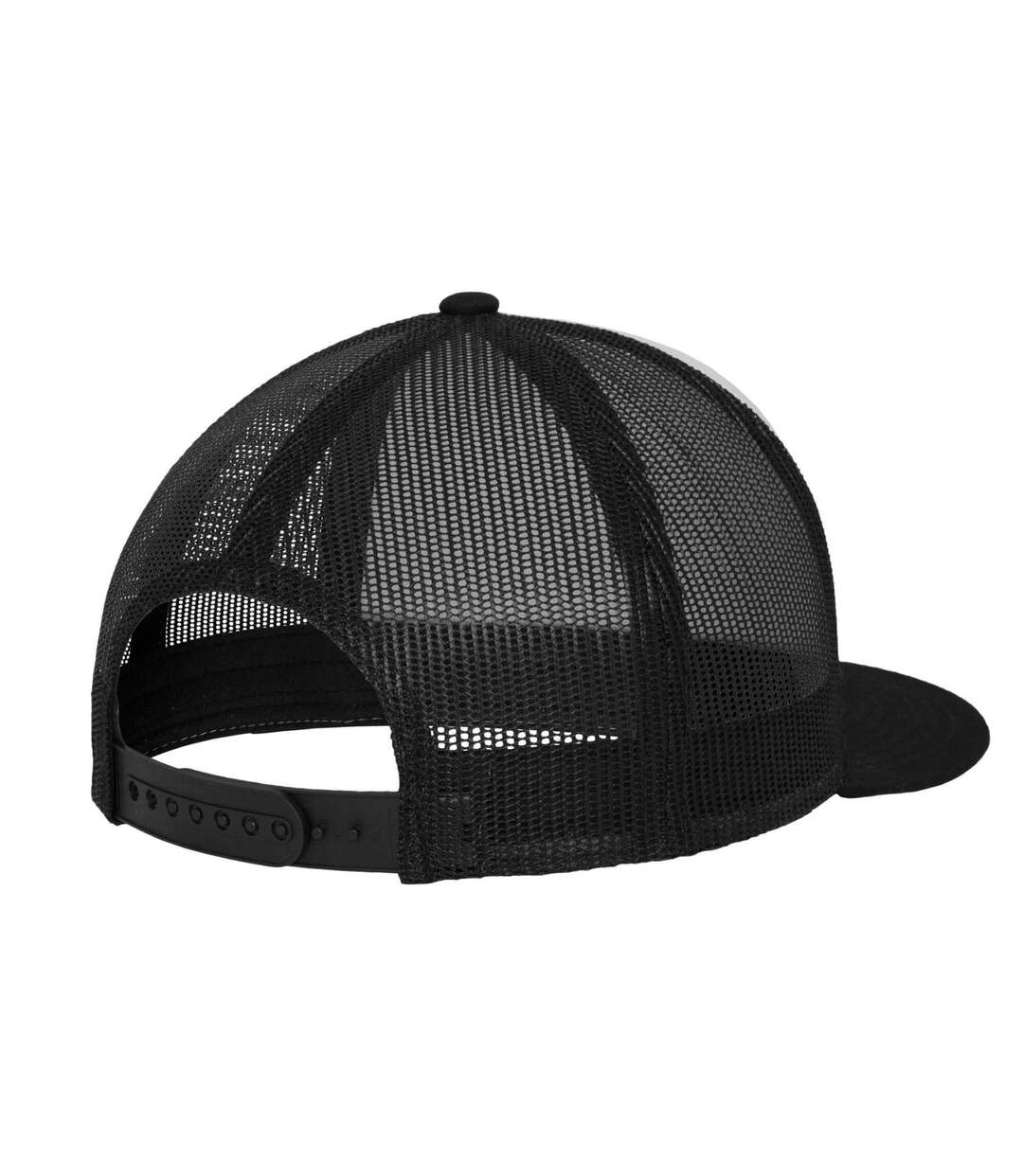 Casquette Trucker Motif/style Uni Classic Adulte Noir Blanc Flexfit-2