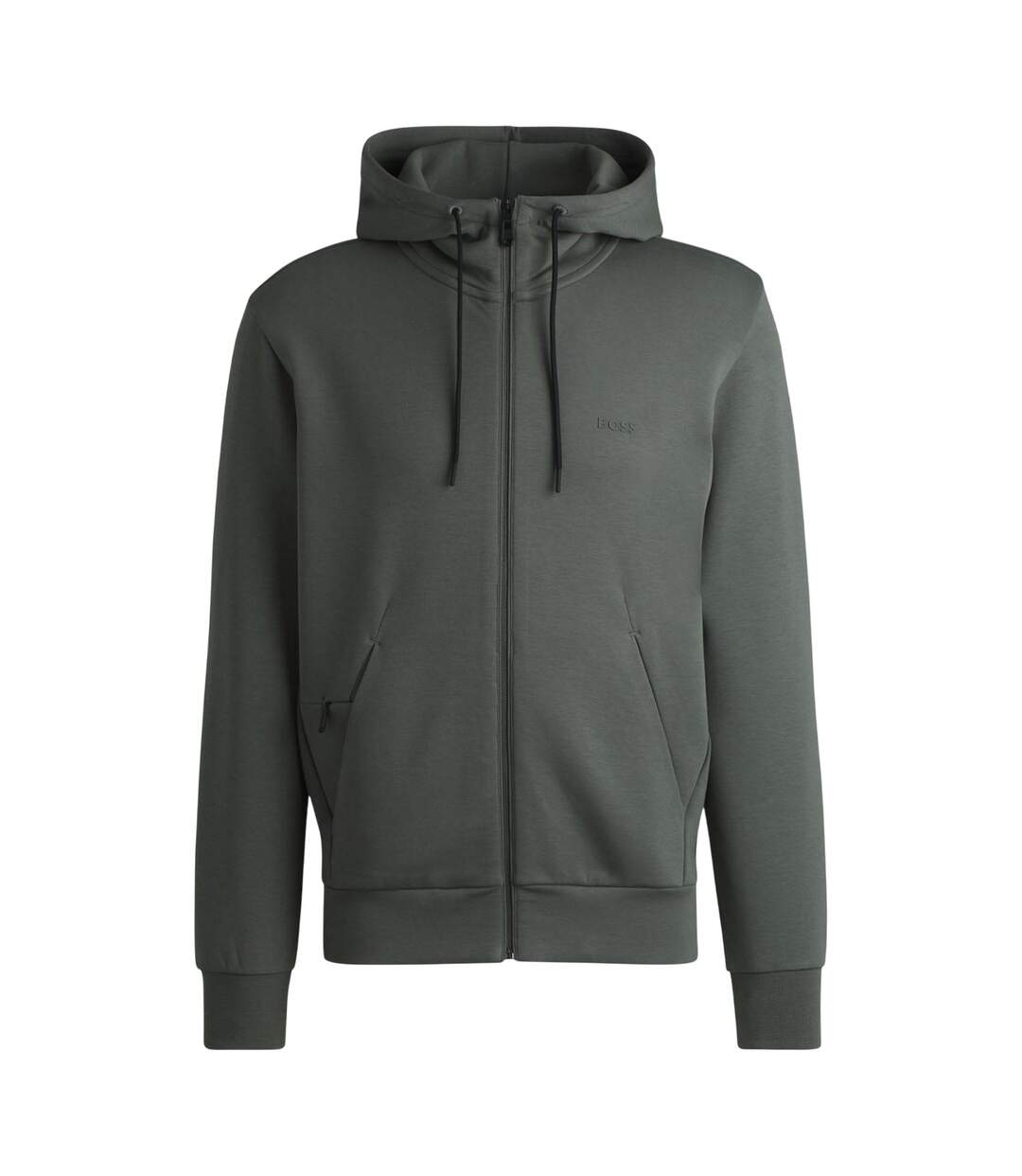 Veste À Capuche Saggy Homme Gris Boss-2
