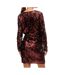 Robe à Sequin Rouge Femme Mamalicious Party Solid - L