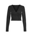 T-Shirt manches longues noir femme vero moda kanva-1