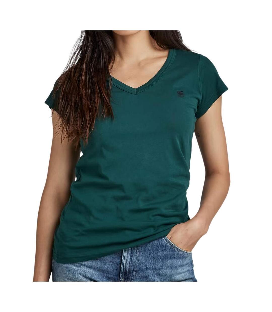 T-shirt Vert Femme G-Star Raw Eyben - XS