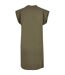 Womens/ladies Extended Shoulder Casual Dress Olive Build Your Brand-2