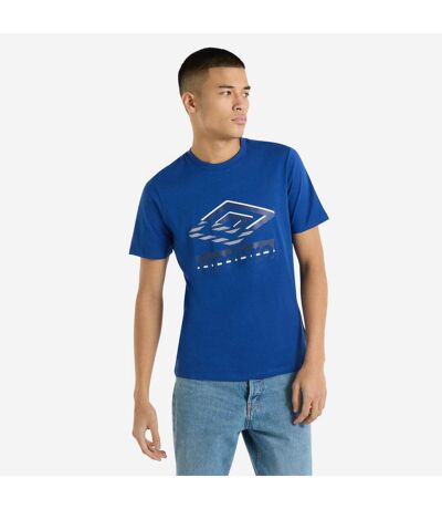 Umbro Mens Glitch T-Shirt (Royal Blue)