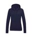 Sweat à capuche college femme bleu marine oxford Awdis