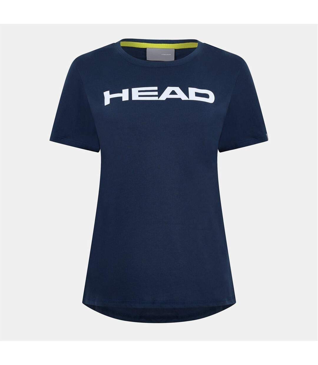 Womens/ladies Lucy Jersey Crew Neck Short-sleeved T-shirt Dark Blue Head-1