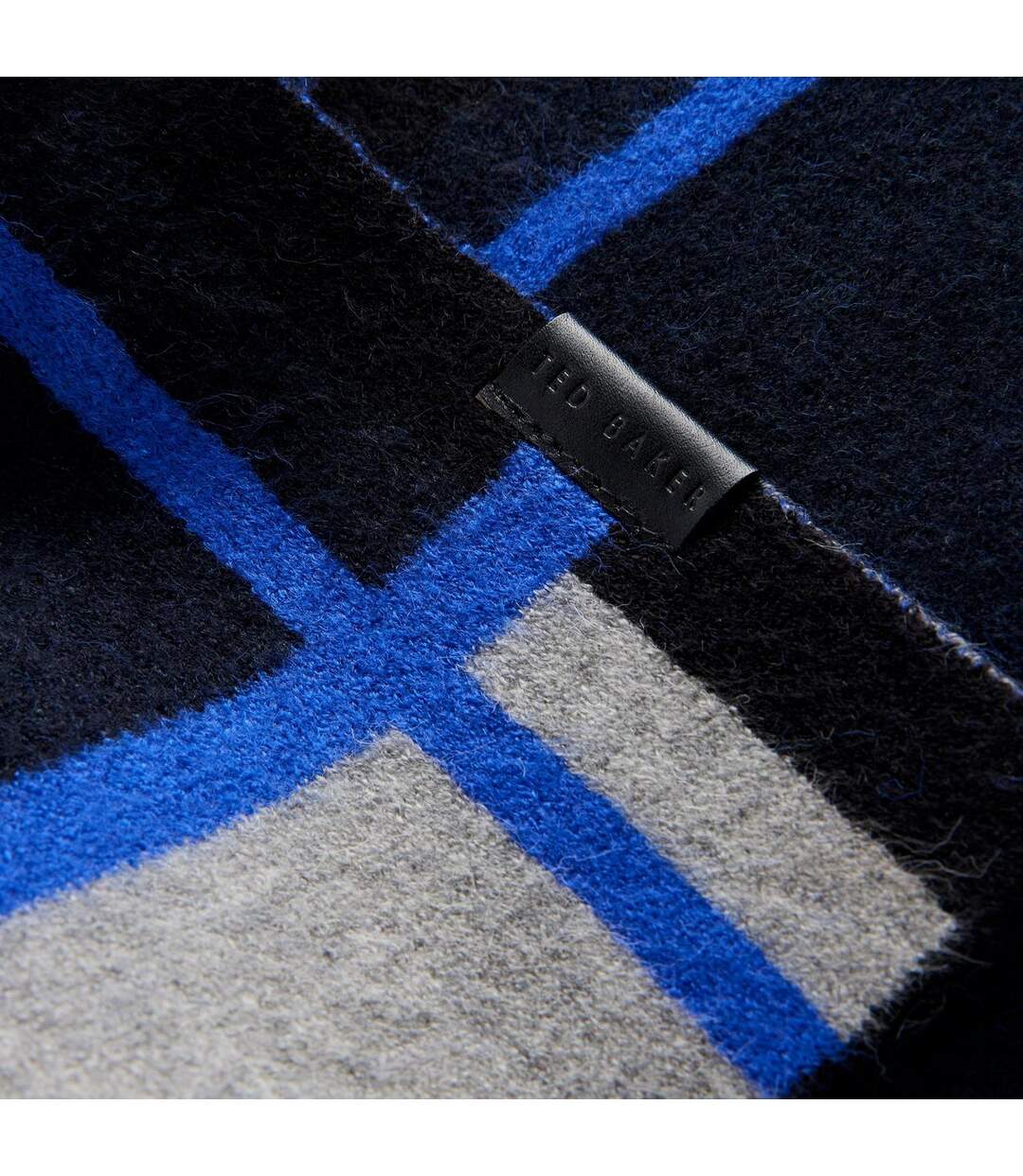 Kierans Stripe Detail Winter Scarf One Size Navy Ted Baker-4