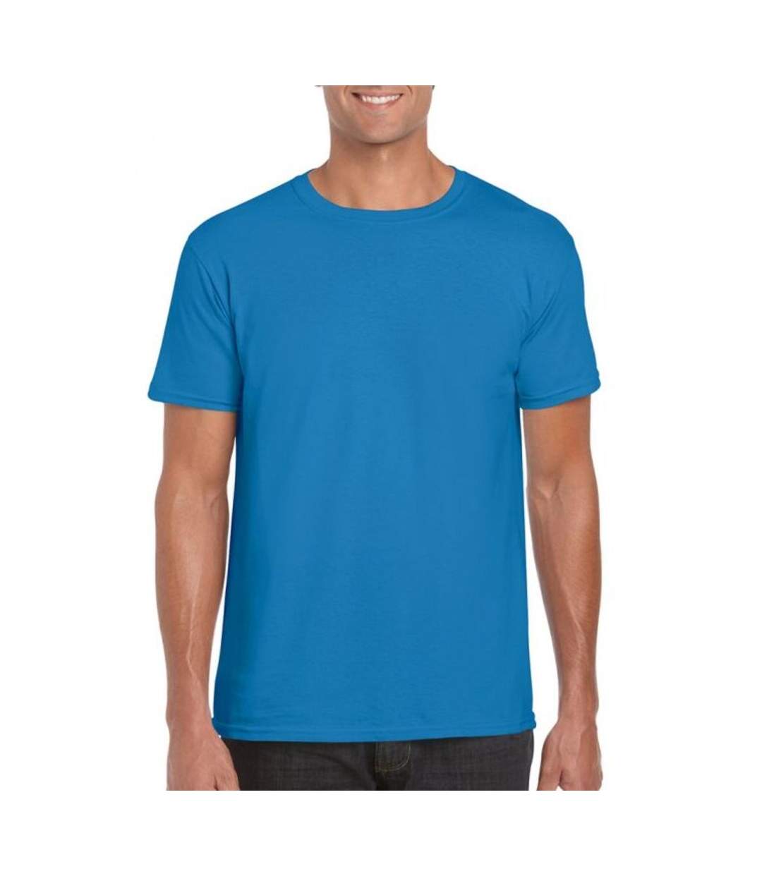 T-shirt Manches Courtes Softstyle Homme Bleu Saphir Gildan-1
