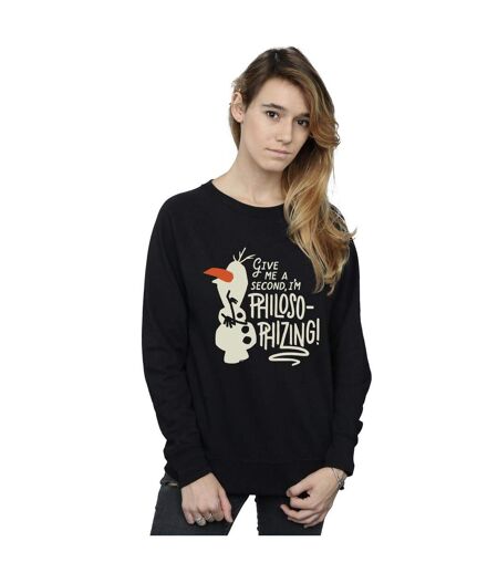 Disney Pantalon de survêtement Frozen 2 Olaf Philosophizing Womens/Ladies (Noir) - UTBI18799