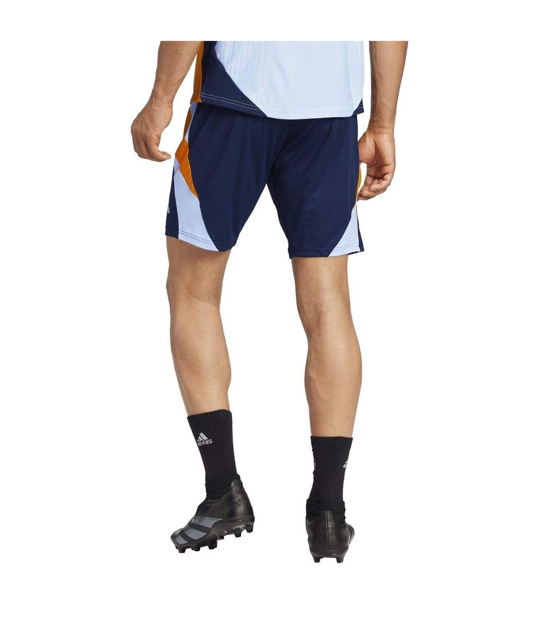 Mens Tiro 24 Real Madrid Cf Shorts Navy Vibrant Orange Blue Adidas-3
