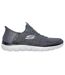 Mens Summits Key Pace Mesh Slip-in Flat Trainers Charcoal Skechers-3