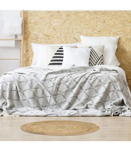 Tapis Rond Déco en Jute Baltimore 80cm Naturel