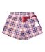 Mens Checkered Swim Shorts Red Replay-2
