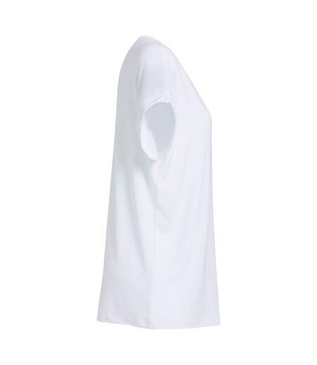 Womens/ladies katy loose fit t-shirt white Clique