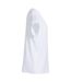 Womens/ladies katy loose fit t-shirt white Clique-4