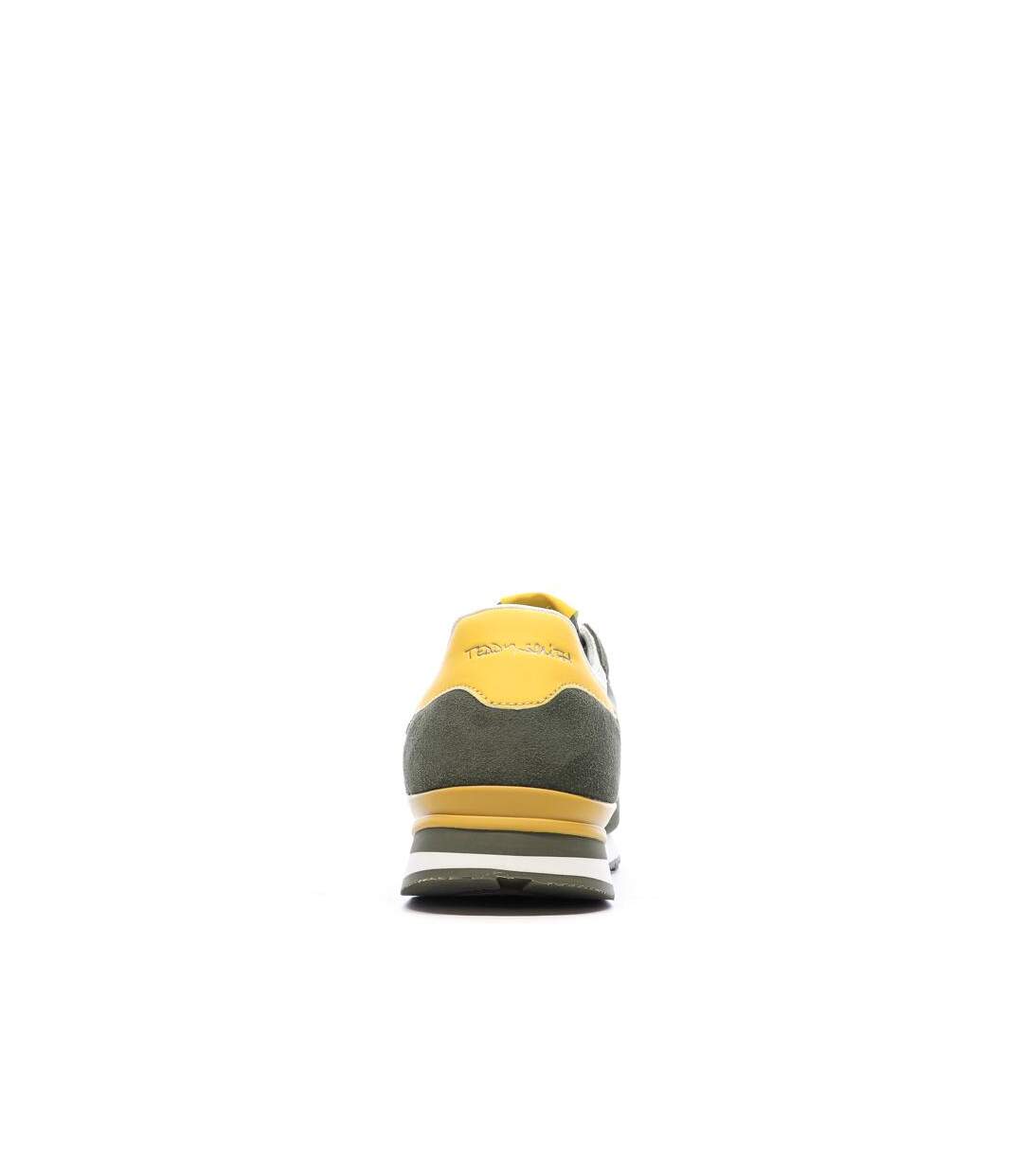Baskets kaki/jaune homme teddy smith 120667-3