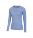 Haut thermique merino femme bleu Mountain Warehouse