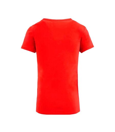 T-shirt rouge femme guess mini triangle d1r - s