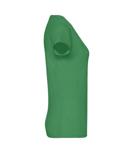 T-shirt Femme Vert Fruit Of The Loom