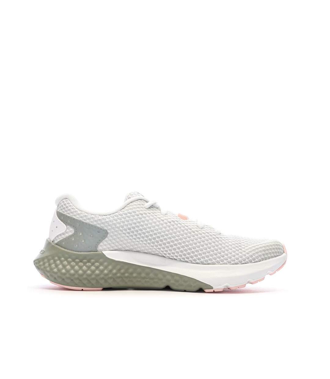 Chaussures de running  blanc/gris/rose femme under armour charged rogue 3-2