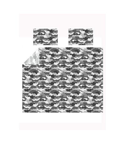 Bedding & Beyond Camouflage Duvet Set (Gray) - UTAG1697