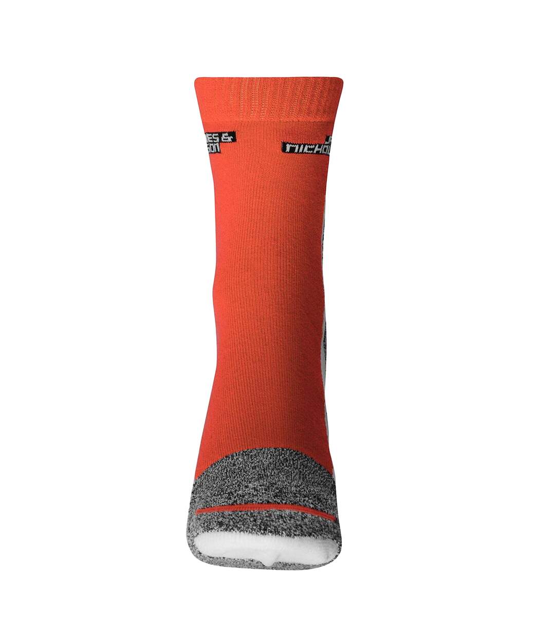 Chaussettes De Sport Adulte Orange Vif Blanc James And Nicholson-1