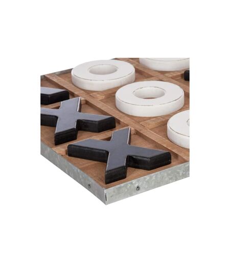 Jeu de Société en Bois Morpion 35cm Naturel