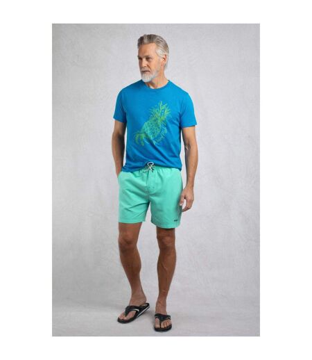 Mens banning recycled polyester eco friendly swim shorts aqua marine Weird Fish