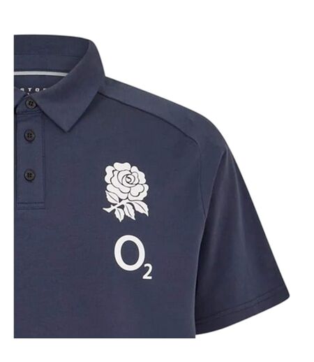 Polo Voyage Motif/style Rugby Angleterre Homme Bleu Marine Castore