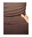 Womens/ladies Plain Maxi Skirt Brown Odd Muse-3