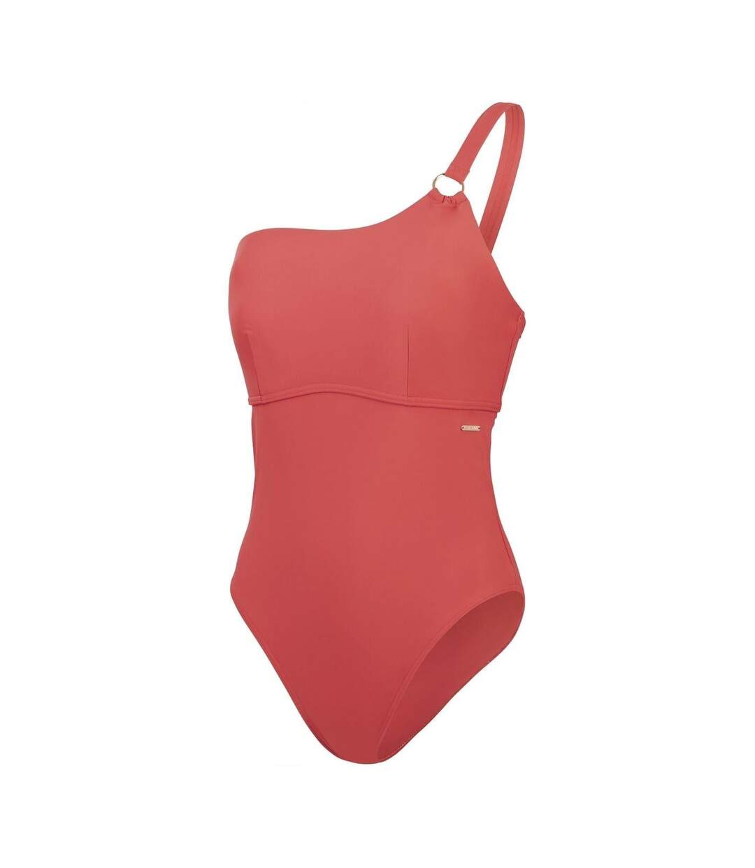 Womens/ladies Asymmetric One Piece Swimsuit Brown Speedo-2