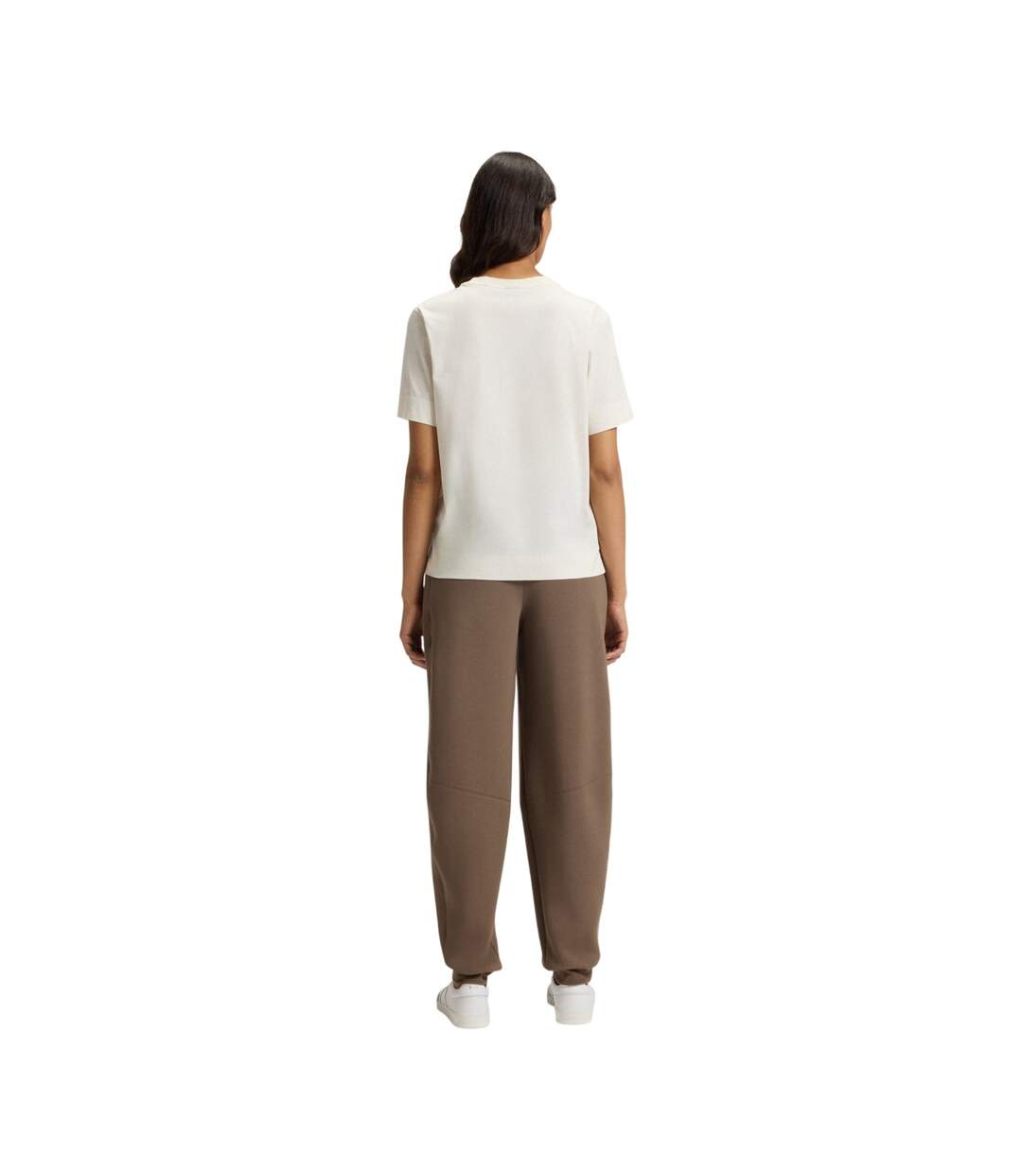 T-shirt Motif/style Strass Femme Blanc Boss-3
