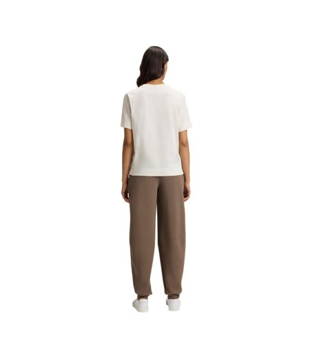 T-shirt Motif/style Strass Femme Blanc Boss