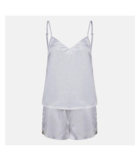 Towel City Womens/Ladies Satin Short Pyjama Set (White) - UTRW9855