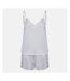Towel City Womens/Ladies Satin Short Pyjama Set (White) - UTRW9855