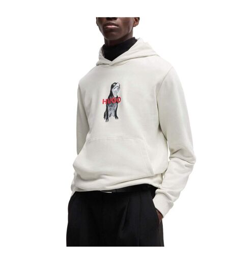 Mens Dartchon Hoodie Natural Hugo