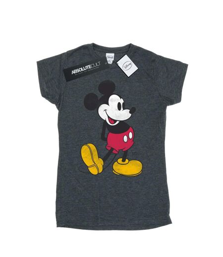 Disney T-shirt en coton Mickey Mouse Classic Kick - Femmes/Dames (Bruyère foncée) - UTBI30952