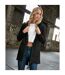 Parka Sweat Femme Noir Build Your Brand-1