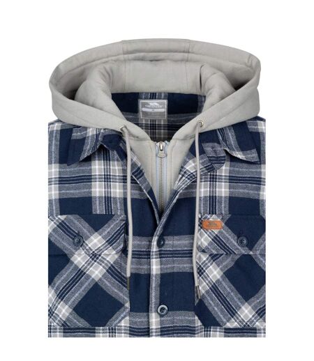 Mens Randie Checked Shirt Jacket Navy Trespass