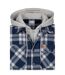 Mens Randie Checked Shirt Jacket Navy Trespass-3