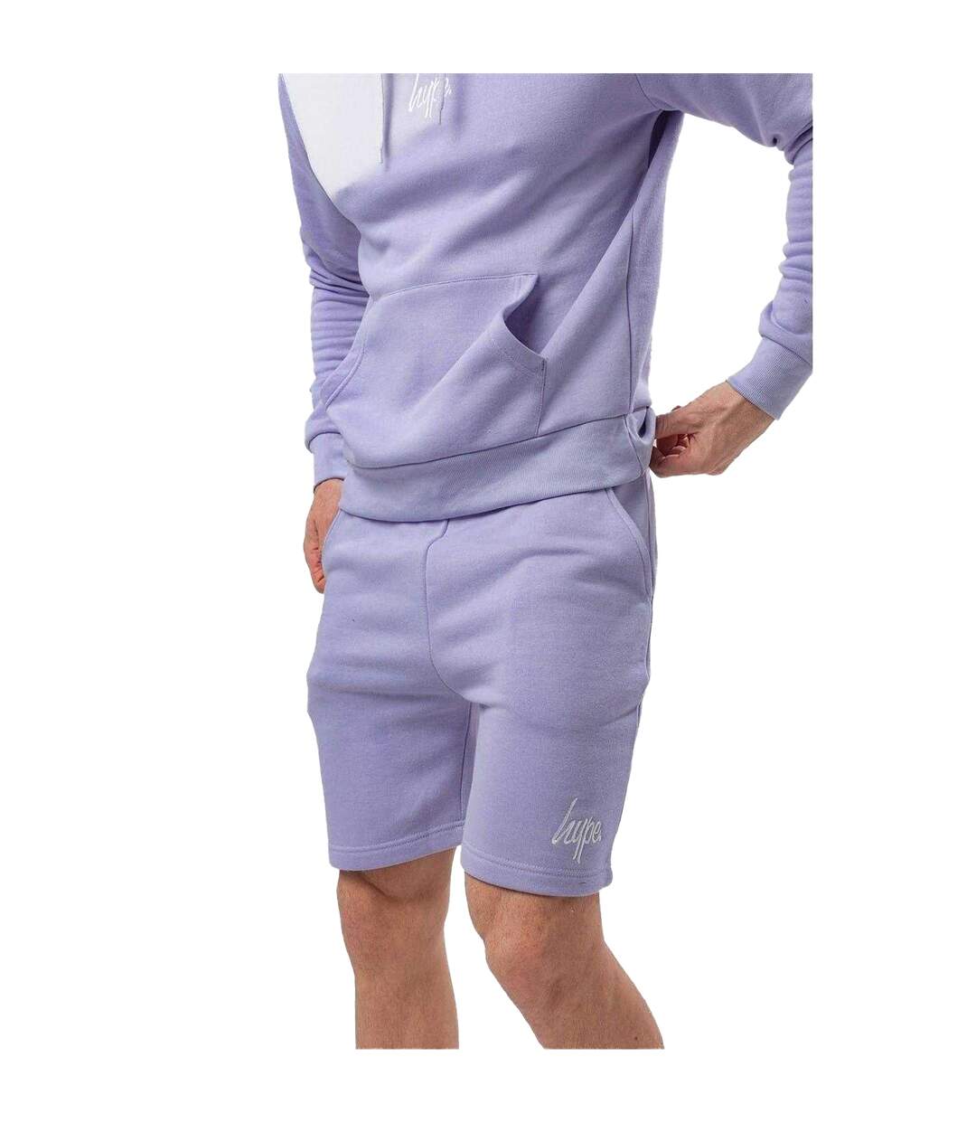 Mens Sweat Shorts Purple Hype-2
