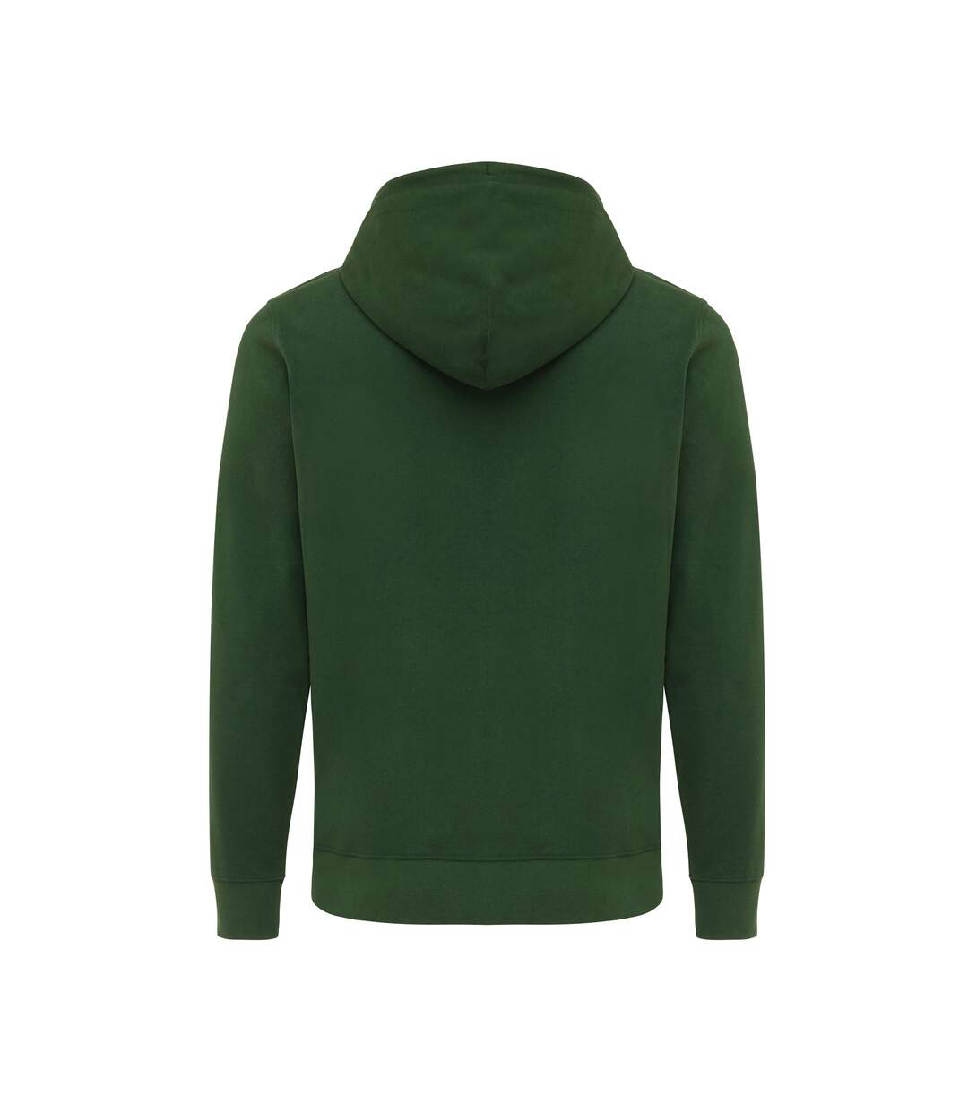 Unisex Adult Abisko Recycled Cotton Full Zip Hoodie Forest Green Iqoniq-3