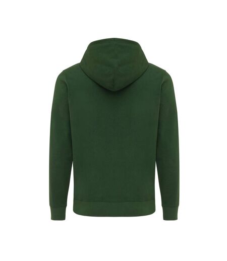 Unisex Adult Abisko Recycled Cotton Full Zip Hoodie Forest Green Iqoniq