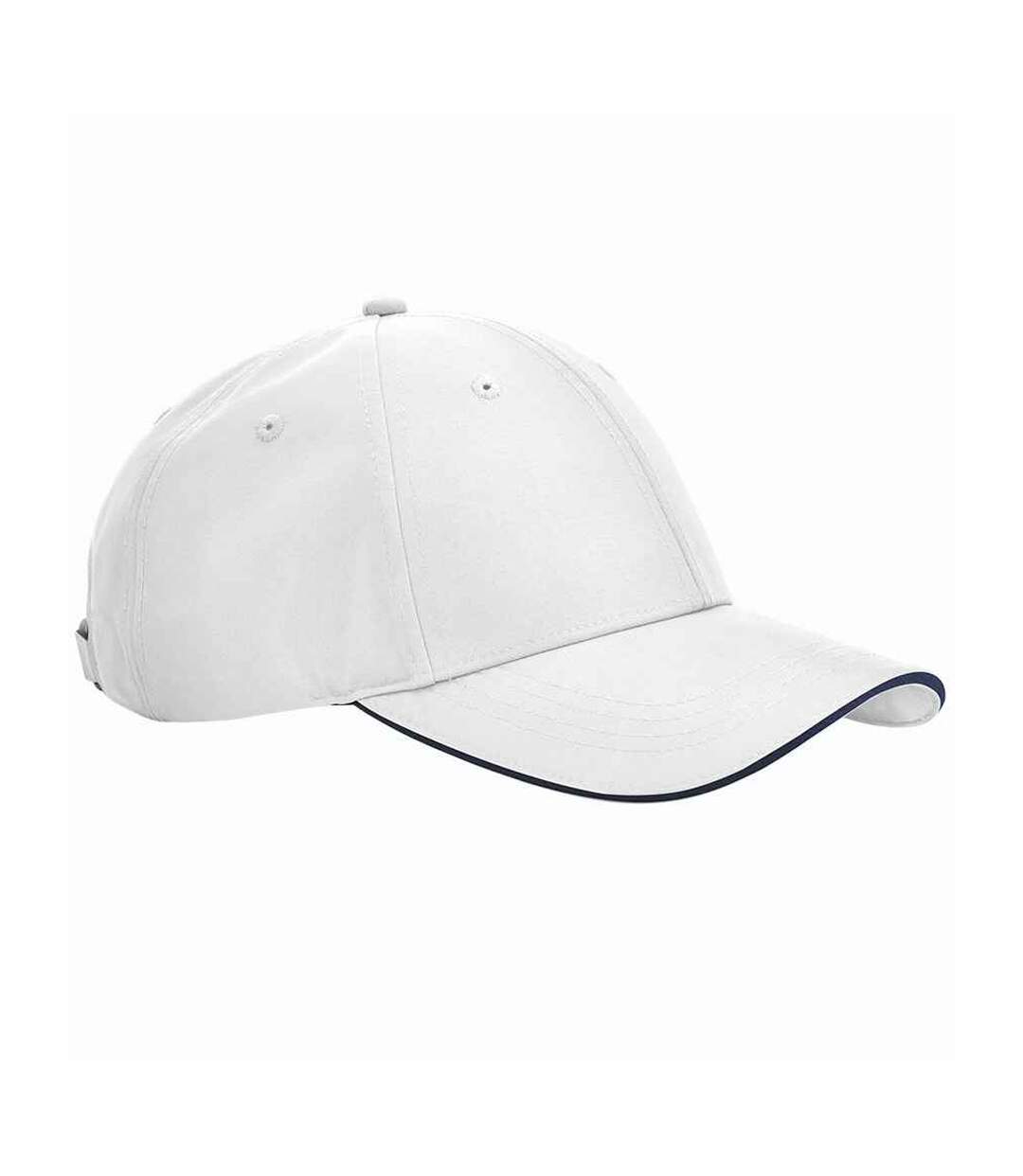 Casquette Team Sports-tech Blanc Bleu Marine Français Beechfield-1