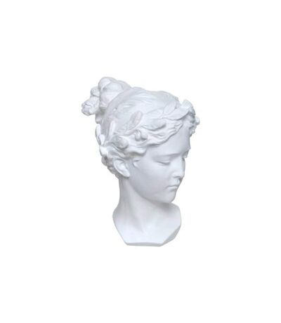 Statuette Déco Tête Venus 26cm Blanc