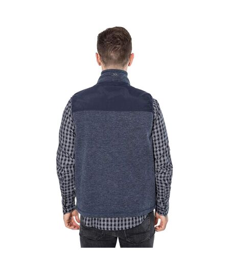 Mens Leafminer Fleece Gilet Navy Melange Trespass