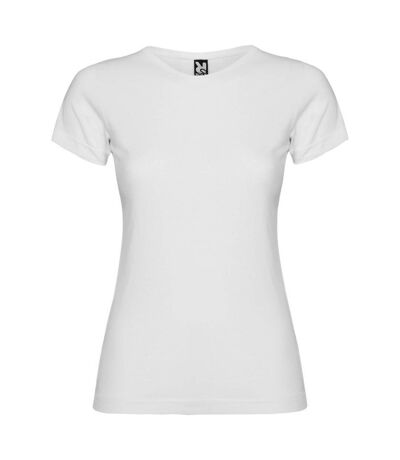 T-shirt jamaica femme blanc Roly