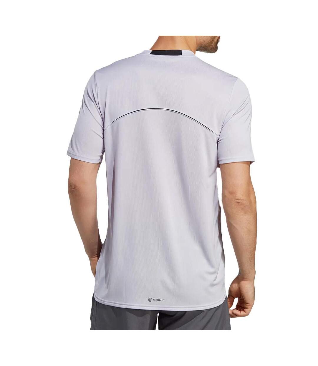 T-shirt Violet Homme Adidas D4m Hiit - L